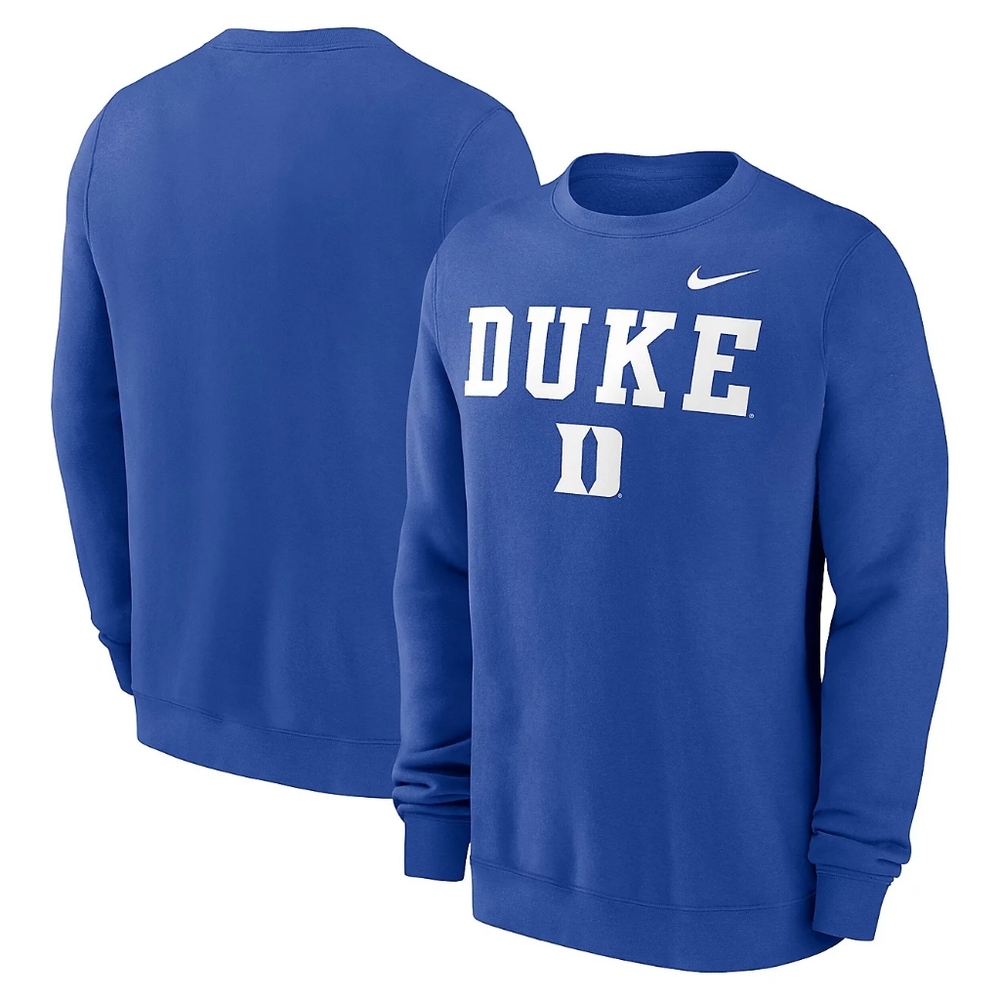 Nike Duke Blue‎ Devils Primetime Primary Stack Pullover Sweatshirt NEW! Size XL